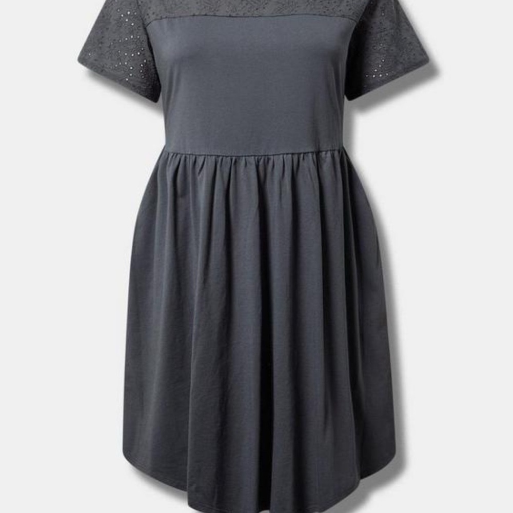 Torrid Size 0 Mini Eyelet Dress